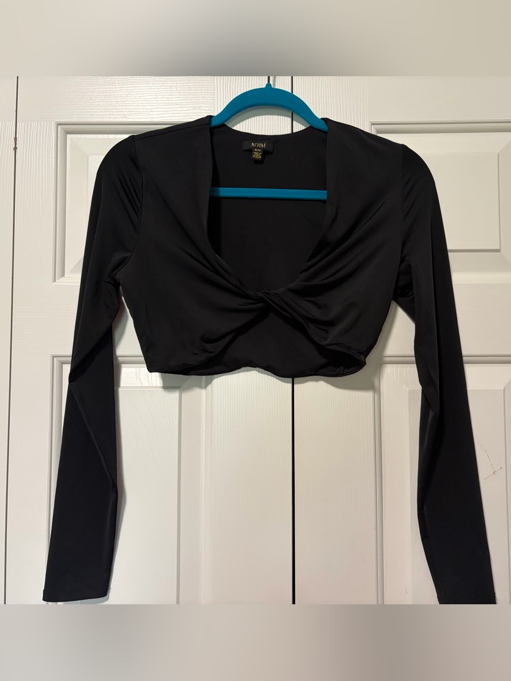AFRM Black Twisted Top